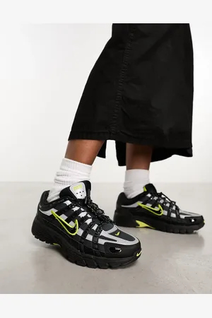 Nike P-6000 unisex trainers in and voltage green
