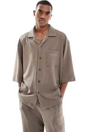 Sixth June Co-ord textured short sleeve shirt in