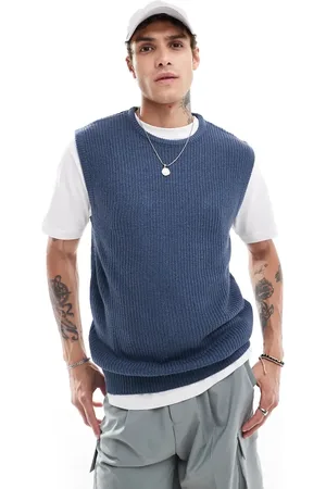 Brave Soul Knitted crew neck vest in