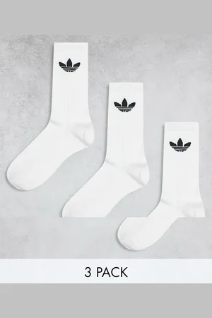 adidas Trefoil 3 pack socks in