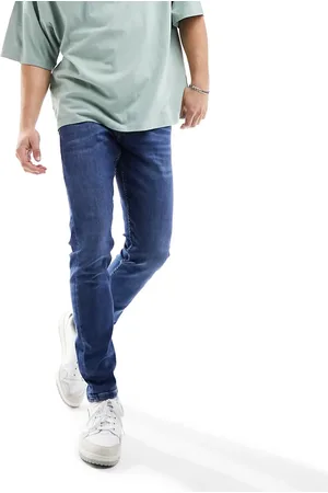 Only & Sons Warp skinny fit jeans in mid wash