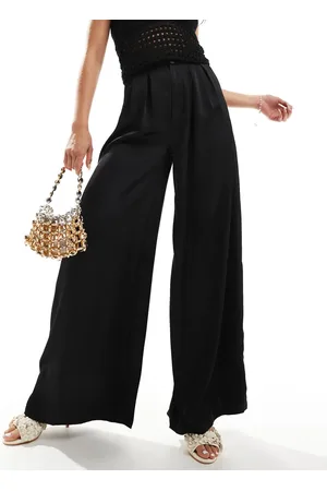 Kaiia Satin wide leg trousers in
