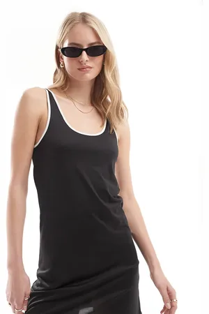 VERO MODA Jersey mini skort dress with contrast trim in