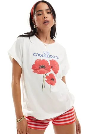 MANGO Flower print t-shirt in