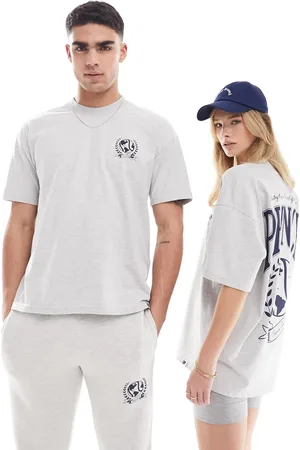 Prince Co-ord unisex varsity print t-shirt in marl