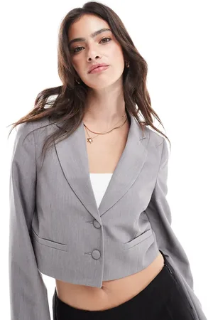 Miss Selfridge Relaxed cropped blazer in