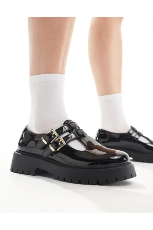 Schuh Wide Fit Lucette T-bar mary janes in patent leather
