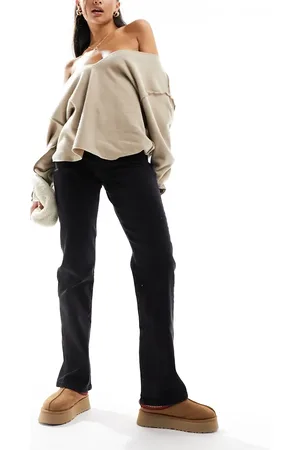 Pieces® Kelly high waisted straight leg jeans in