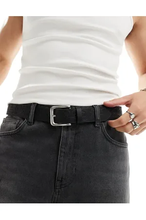 ASOS Faux leather belt with embossing in