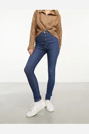 Dr Denim Moxy high waisted skinny jeans in cape dark