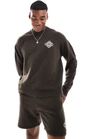 The Couture Club Co-ord emblem knitted crew sweatshirt in