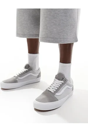 Vans Old skool canvas suede mix trainers in