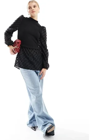 New Look 2 in 1 knitted top in