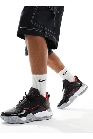 Jordan Nike Stay Loyal trainers in and red