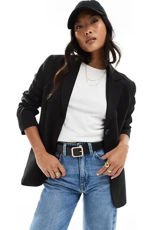 Miss Selfridge Oversized single breasted blazer in