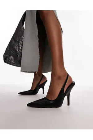 Topshop Emma heeled sling back court shoe in