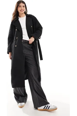 VERO MODA Longline belted trench coat in