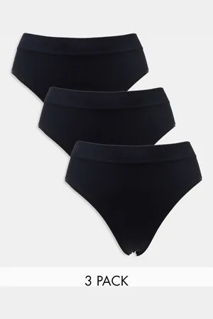 Lindex 3-pack high waist seamless ribbed brazilian brief in