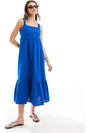 New Look Tiered midi sundress in bright