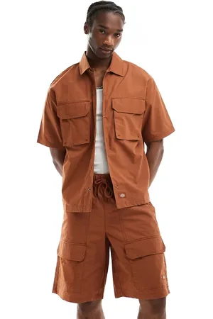 Dickies Fisherville shirt in brown tan