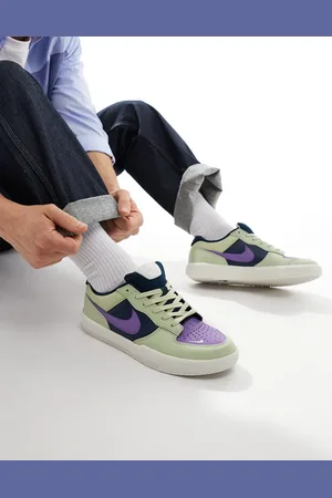 Nike Force 58 trainers in olive and purple