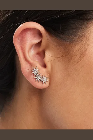 ASOS Stud earrings with multi star stud detail in tone