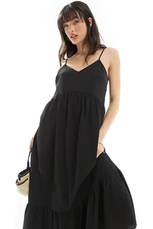 Pieces® Frill bottom maxi dress in