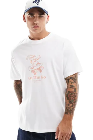 JACK & JONES Oversized t-shirt with on the go front print in