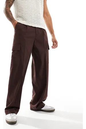 ASOS Smart low-rise waistband cargo trousers in