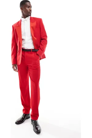 ASOS Slim tuxedo suit trouser in