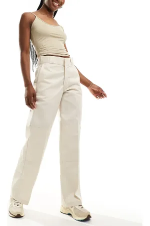 Dickies Double knee trousers in cream