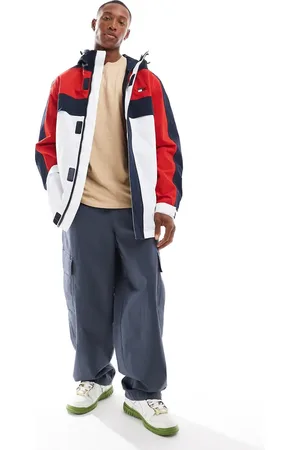 Tommy Hilfiger Archive parka jacket in red blue