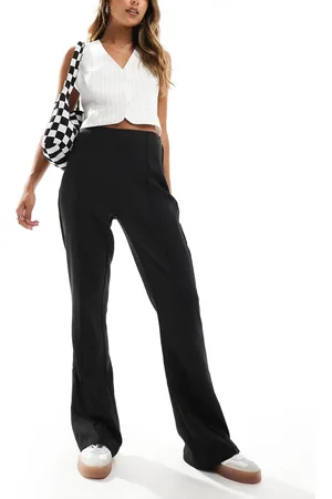 VERO MODA Pleat front slim flare trousers in
