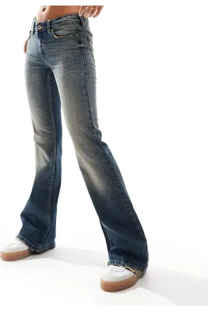 ONLY Low rise flared jeans in vintage tint