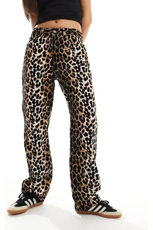 ASOS 90s Straight jean in leopard print