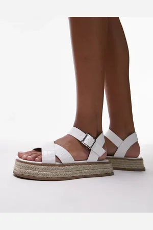 Topshop Jenna espadrille flat sandal in