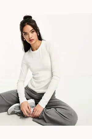 & OTHER STORIES Ribbed long sleeve top in