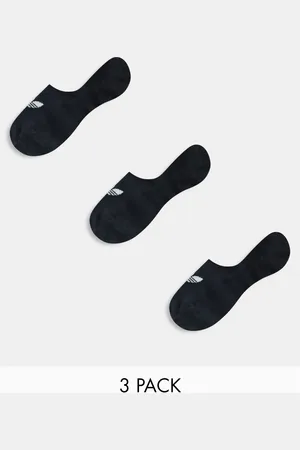 adidas 3 pack low cut trainer socks in