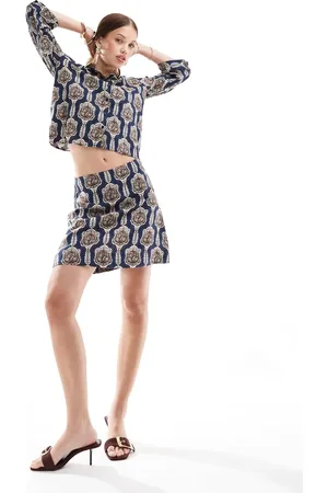 Object A-line mini skirt co-ord in vintage floral print