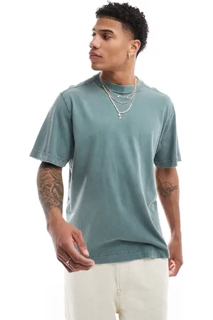 Abercrombie & Fitch Vintage acid wash distressed t-shirt in