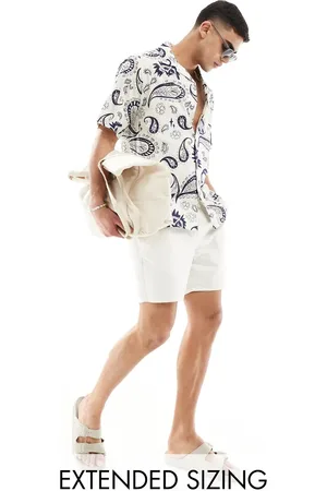 ASOS Relaxed revere shirt in paisley print