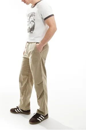 Only & Sons Loose fit cord trouser in beige