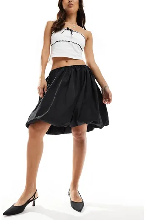 Weekday Olivia balloon volume mini skirt in