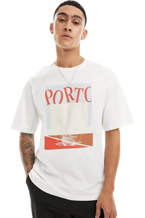 JACK & JONES Oversized yacht print t-shirt in