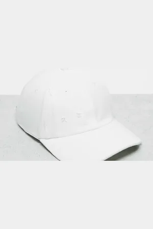 Reclaimed Unisex distressed star logo cap in denim