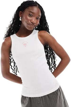 G-Star Racerback slim ribbed tank top in off