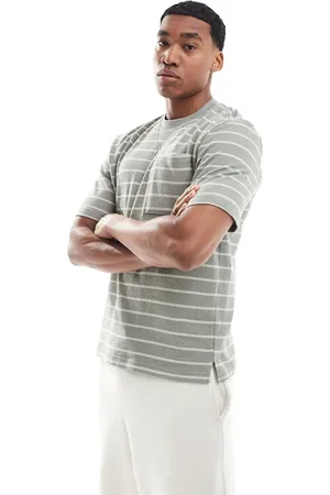 River Island Stripe t-shirt in sage