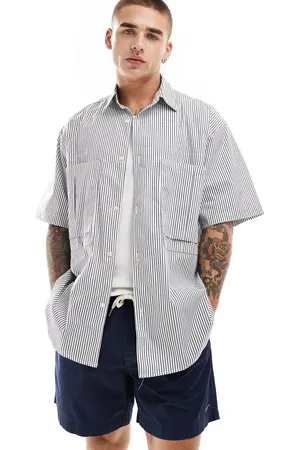 Sixth June Oversized stripe shirt in