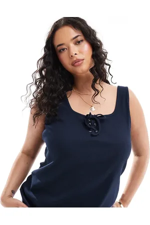 VERO MODA Tie front jersey tank top in