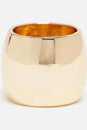ASOS Ring with wide band design in tone